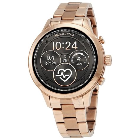 michael kors access runway heart rate rose gold-tone smartwatch|Gen 3 Runway Rose Gold.